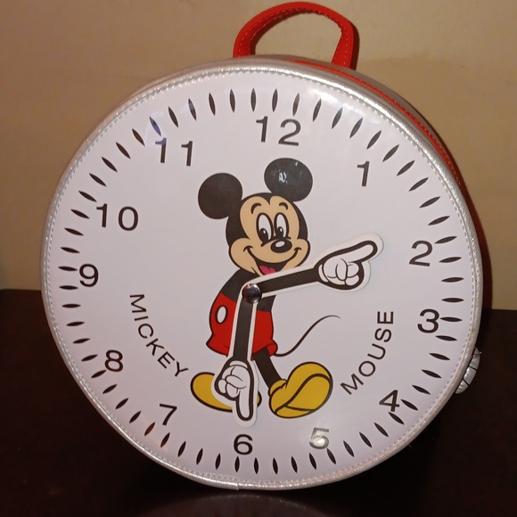 LOUNGEFLY DISNEY MICKEY MOUSE WATCH BACKPACK WITH MATCHING WALLET - Picture 2 of 12